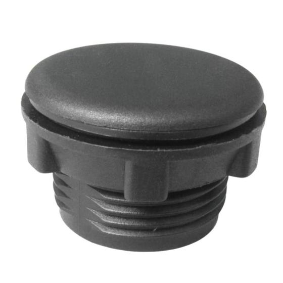 Imagem de P20-tf tapa furo plástico para furo 22mm - preto