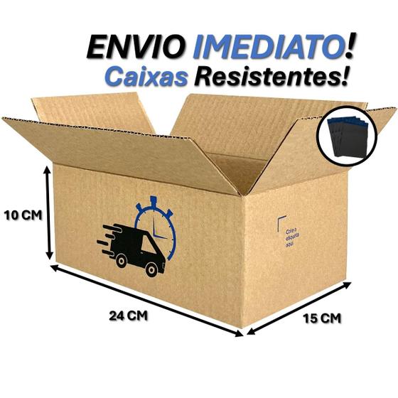 Imagem de Pac 25 Caixas Papelão Ecommerce Envio 24x15x10 Sedex Correio