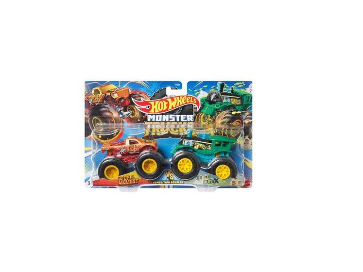 Imagem de Pack 2 Carrinhos HW  Monster Trucks Spur Of The Moment VS Loco Punk