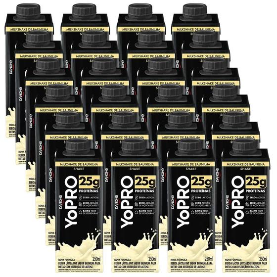 Pack 24 unidades YoPRO Bebida Láctea UHT Baunilha 25g de proteínas 250ml Menor preço em Pack 24 unidades YoPRO Bebida Láctea UHT Baunilha 25g de proteínas 250ml