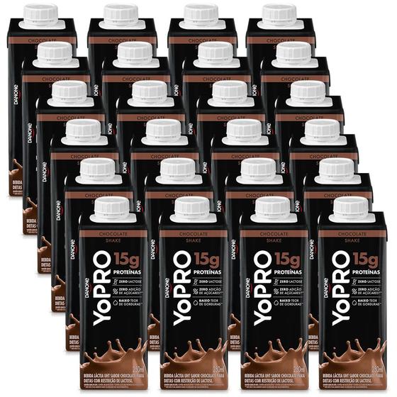 Pack 24 unidades YoPRO Bebida Láctea UHT Chocolate 15g de proteínas 250ml Menor preço em Pack 24 unidades YoPRO Bebida Láctea UHT Chocolate 15g de proteínas 250ml