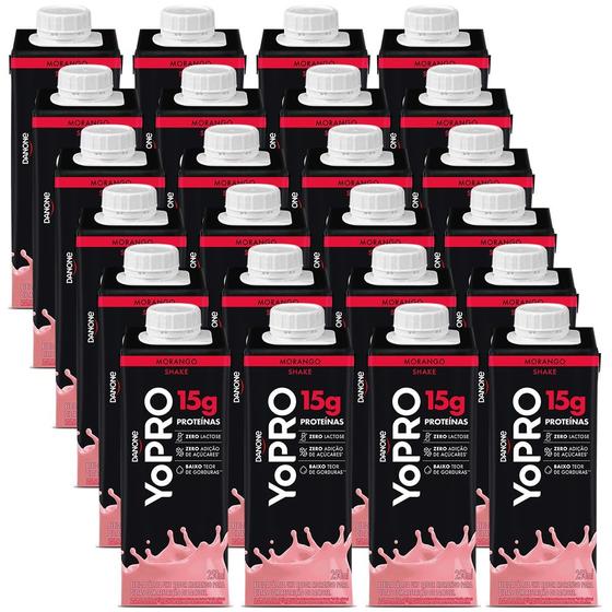 Imagem de Pack 24 unidades YoPRO Bebida Láctea UHT Morango 15g de proteínas 250ml