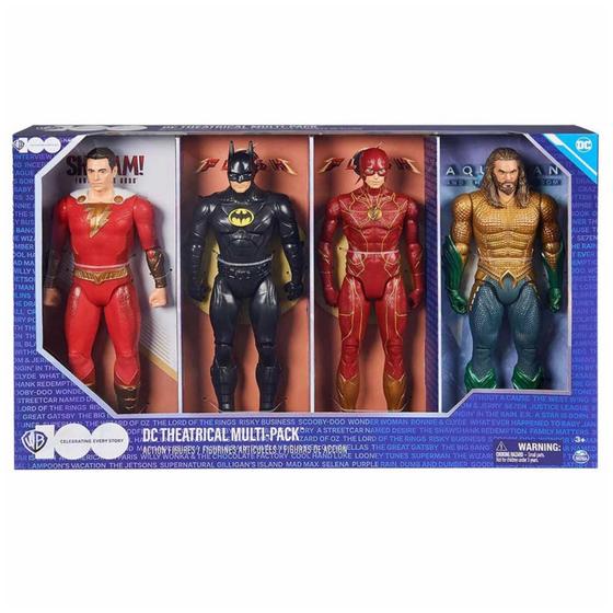 Imagem de Pack 4 Bonecos de 30cm - Batman, Flash, Shazam e Aquaman - 7899573633868