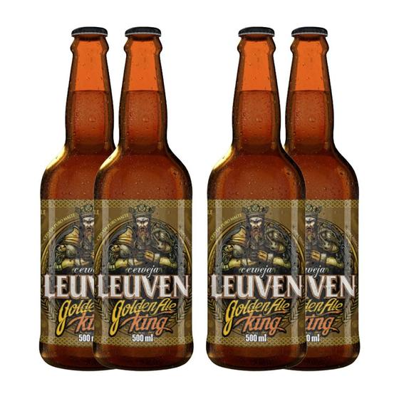 Imagem de Pack 4 Cervejas Leuven Golden Ale King (500ml)