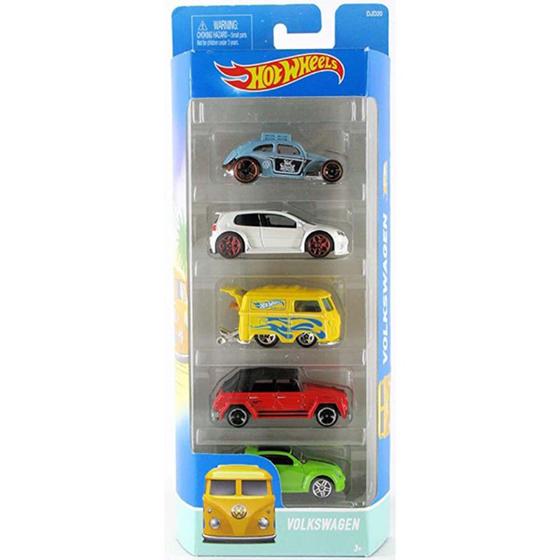 Pack 5 Hot Wheels - Volkswagen - DJD20 Menor preço em Pack 5 Hot Wheels - Volkswagen - DJD20