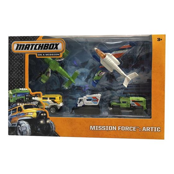 Imagem de Pack 5 Miniaturas Matchbox Mission Force Artic 1/64