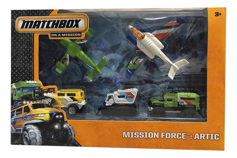 Imagem de Pack 5 Miniaturas Matchbox Mission Force Artic 1/64