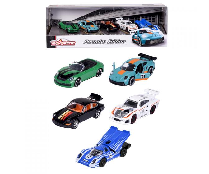 Imagem de Pack 5 Miniaturas - Porsche Edition V2 - Gift Pack - 1/64 - Majorette