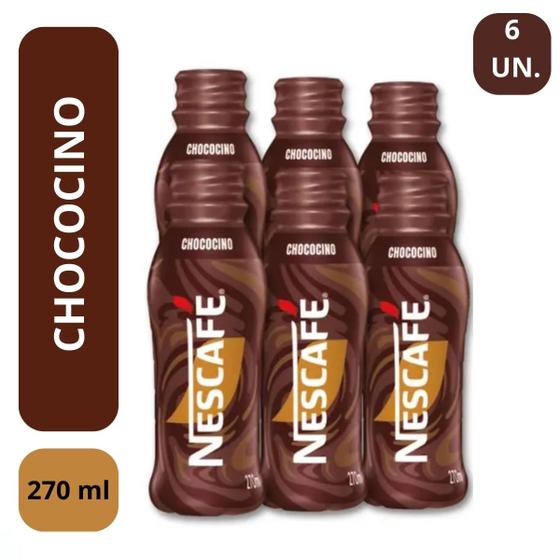 Imagem de Pack 6 Bebidas Lácteas Nescafé Chococino Frasco 270ml