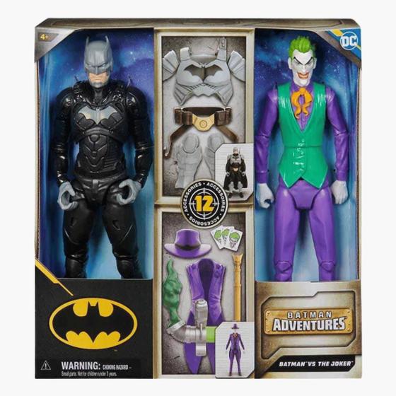 Imagem de Pack Batman vs Coringa c/ 2 Bonecos de 30cm +Acessórios 3378