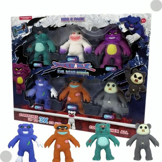 Imagem de Pack Com 06 Mini Figuras Stretchaoalz 3x Mais Elásticas 3517 - Sunny