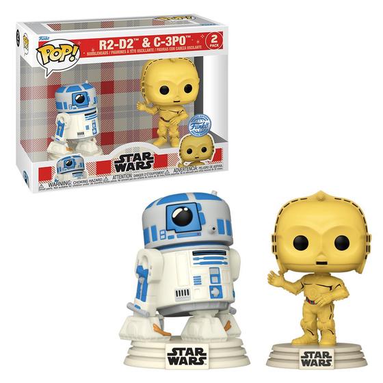 Imagem de Pack com 2 Funko Pop Disney Star Wars Retro R2-D2 & C-3PO