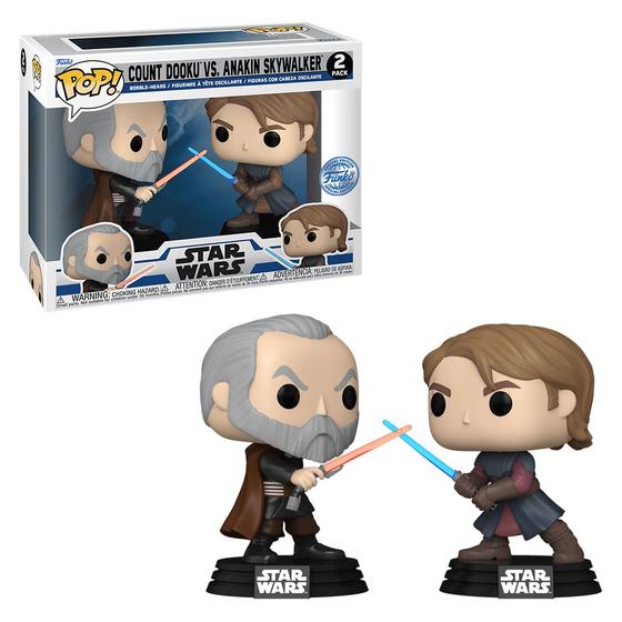 Imagem de Pack com 2 Funko Star Wars Conde Dooku Vs Anakin Skywalker