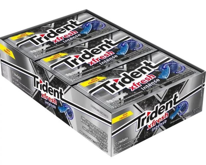 Pack Com 21 Pacotes De Goma De Mascar Chiclete Trident Xfresh Intense 8g Menor preço em Pack Com 21 Pacotes De Goma De Mascar Chiclete Trident Xfresh Intense 8g