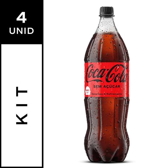 Imagem de Pack com 4 Refrigerante Coca-Cola sem Açúcar 1,5L