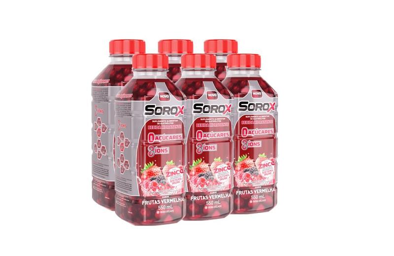 Imagem de Pack com 6 - Sorox Frutas Vermelhas 550mL