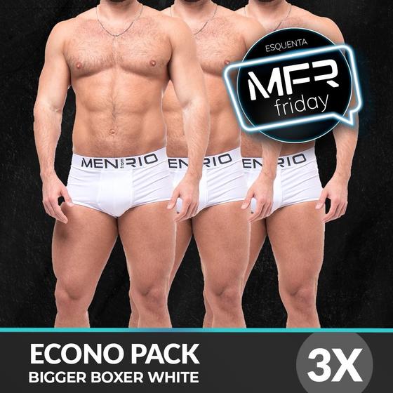 Imagem de Pack cueca  bigger boxer  white three