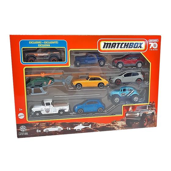 Imagem de Pack Matchbox com 9 Miniaturas 1:64 Mattel