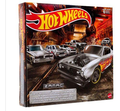 Imagem de  Pack Miniaturas Hot Wheels ZAMAC 6 Unidades - HDH53-0710