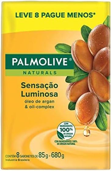 Imagem de Pack Sabonete em barra Palmolive Naturals Nutrição Luminosa com óleo de argan e Oil-complex com 8un