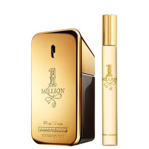 Paco Rabanne Conjunto 1 Million Masculino - Eau de Toilette 50ml + Eau de Toilette 10ml Menor preço em Paco Rabanne Conjunto 1 Million Masculino - Eau de Toilette 50ml + Eau de Toilette 10ml