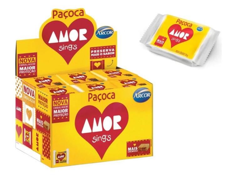 Imagem de Paçoca Amor Sings Arcor C/ 30u 540g