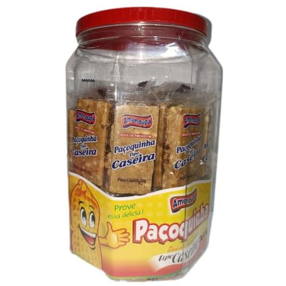 Imagem de Paçoca Paçoquinha Caseira 30g C/50 Unids - Amendupã