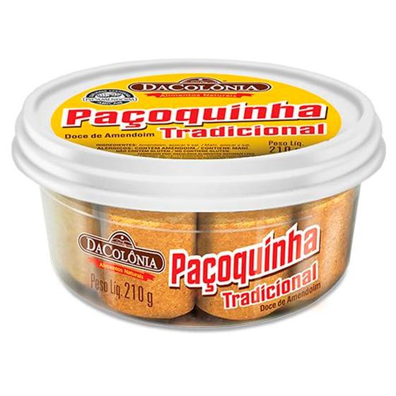 Imagem de Paçoca Rolha Dacolônia Tradicional 210g