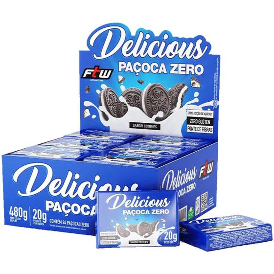 Imagem de Paçoca Zero Açúcar Ftw Cookies Delicious Ftw 480G