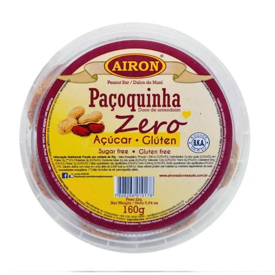 Imagem de Paçoquinha Sem Açúcar Airon 160g