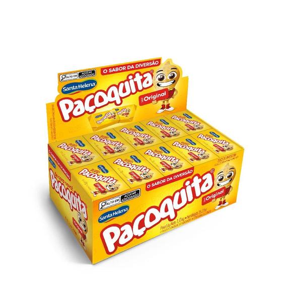 Imagem de Paçoquita Quadrada Embalada Display De 1Kg Com 50 Unidades De 20G