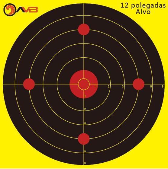 Imagem de Pacote 10 Alvos Target Tiro Parede Papel 12*12 AVB ALVOS-12X12