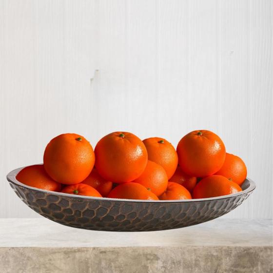 Imagem de Pacote 15 Frutas Laranja Artificial para Decoração e enfeites temáticos Direto do Distribuidor