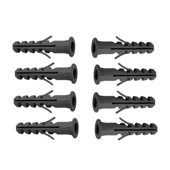 Imagem de Pacote 400 Buchas 8mm C Aba Para Parede Bucha N 8 Com Anel