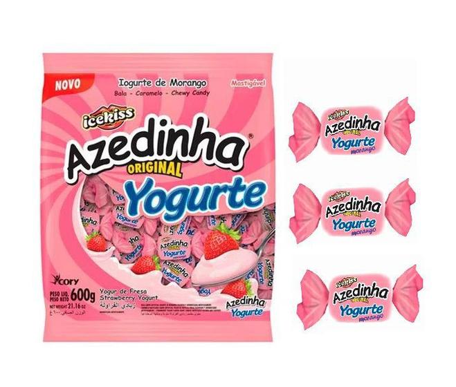 Imagem de Pacote Bala Mastigável Azedinha Iogurte 600gr