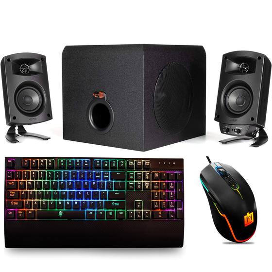 Imagem de Pacote certificado Klipsch ProMedia 2.1 THX com sistema de alto-falantes para PC