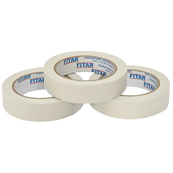 Imagem de Pacote com 08 Fitas Crepe 18mm x 45m - Fitar
