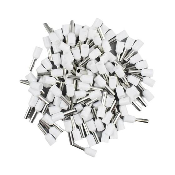 Imagem de Pacote com 100 Virolas de Crimpagem para Terminais de Cabo Isolado
