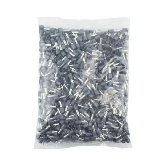 Imagem de Pacote com 1000 Virolas de Crimpagem para Terminais de Cabo Isolado E0508, 1008 e 1508
