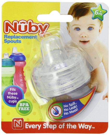 Imagem de Pacote com 12 bicos de silicone de reposição Nuby