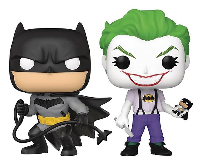 Imagem de Pacote com 2 bonecos de vinil Funko Pop! DC Heroes Batman: Cavaleiro Branco