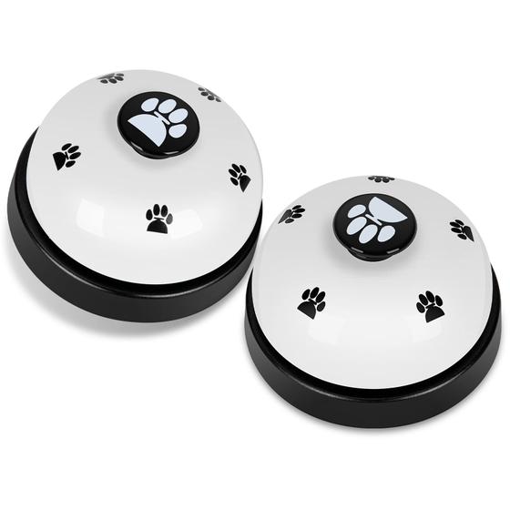 Imagem de Pacote com 2 campainhas de treinamento para animais de estimação JEXCULL para cães Door Potty