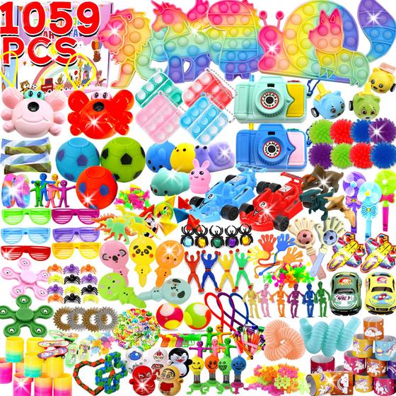 Imagem de Pacote com Mais de 1000 Brinquedos Fidgets ZJLL - Ideal para Festas Infantis