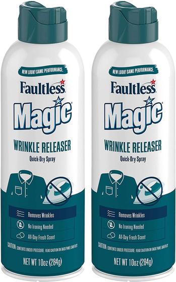Imagem de Pacote de 2 Wrinkle Releaser Magic, 300 ml, aroma fresco para viajantes
