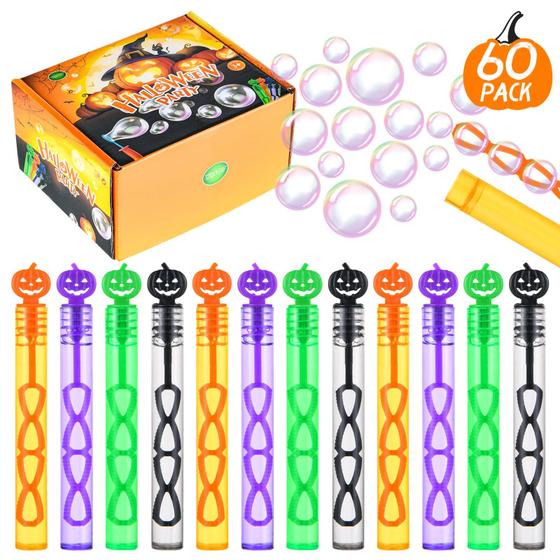 Imagem de Pacote de 60 Bubble Wands YBSOP Halloween para festa de Halloween