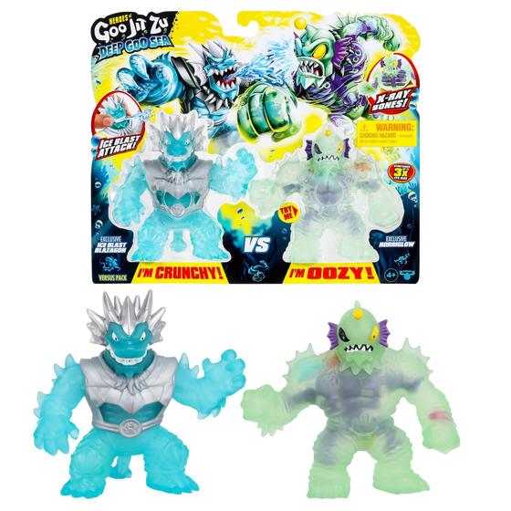 Imagem de Pacote de batalha Toy Heroes of Goo Jit Zu Deep Goo Sea Blazagon VS Horriglow