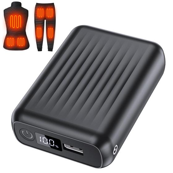 Imagem de Pacote de bateria de colete aquecido HIMONI 18400mAh 7,4 V/5 V com display LED