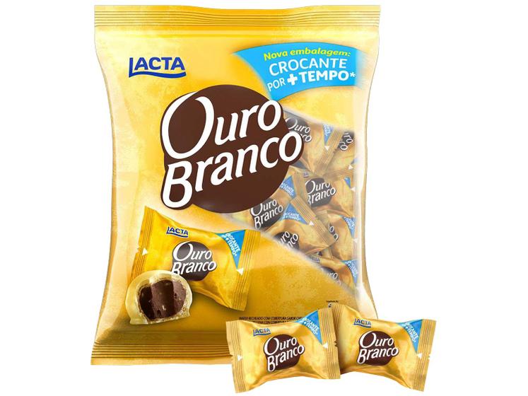Pacote de Bombom Chocolate Ouro Branco 1kg - Lacta - Bombom - Magazine Cbeneficio