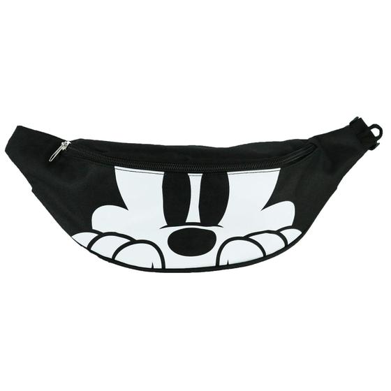 Imagem de Pacote de cintura Fanny Mickey Mouse com bolso duplo preto