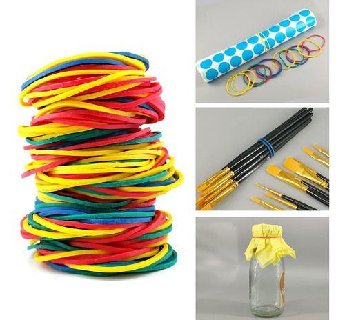 Imagem de Pacote De Elastico Resistente Colorido Multiuso 50g